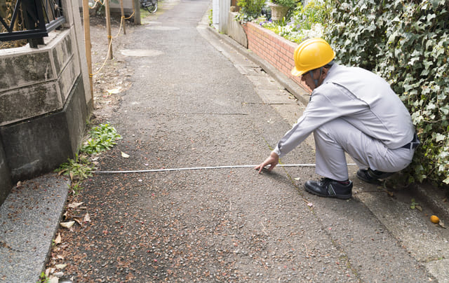 接道義務・後退線の確認